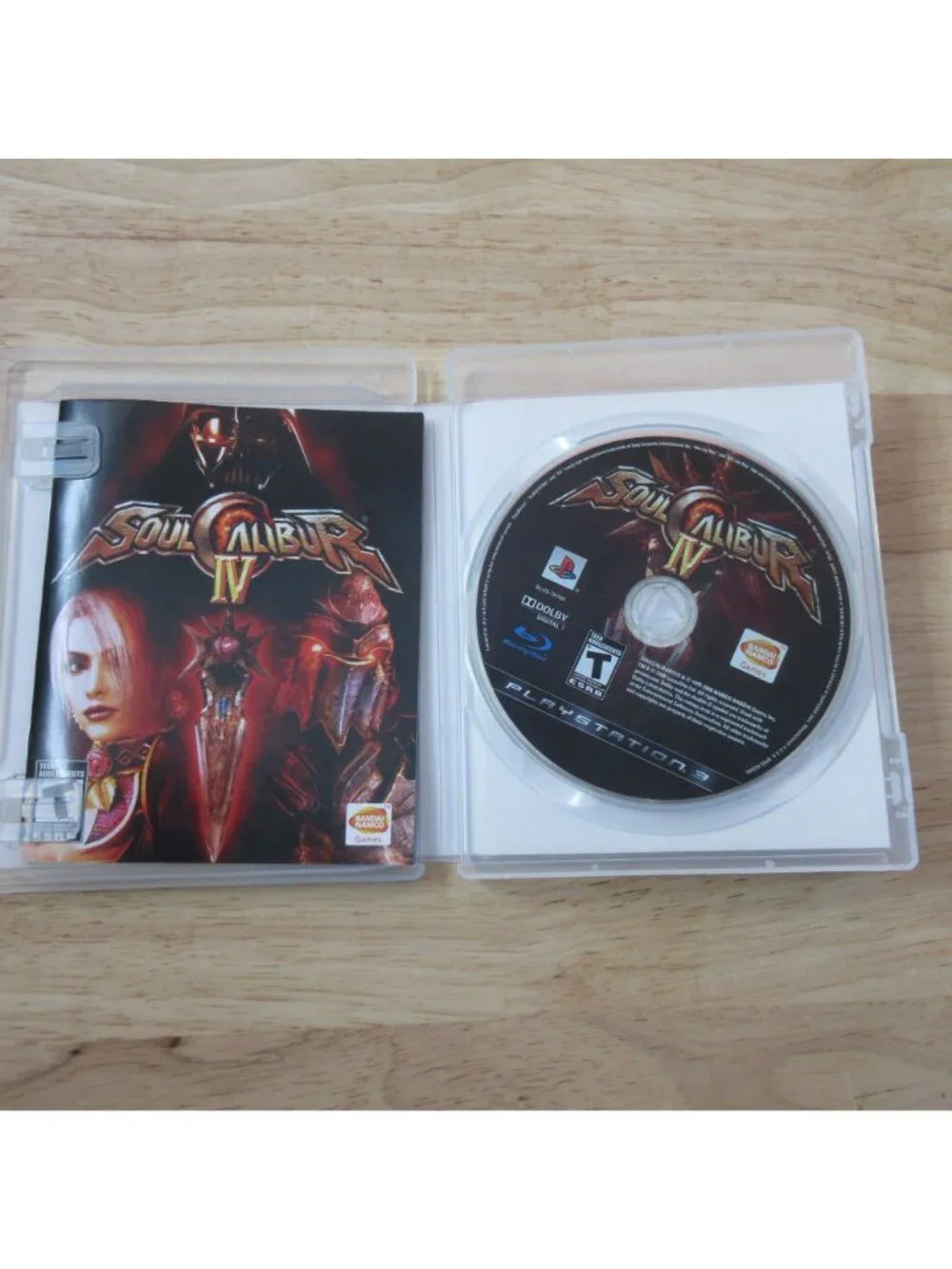 PS3 Soul Calibur IV 4 Sony Playstation 3 Game With Manual